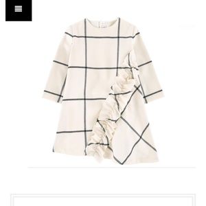 Il Gufo White Plaid Dress